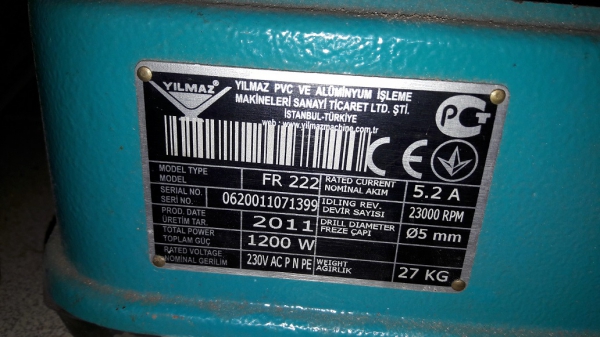 �� Yilmaz FR 222 (2011 �.�.) - 28 �.�.