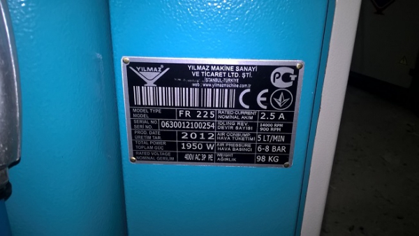 Yilmaz FR 225 - 2012 �. - 85 �.�.