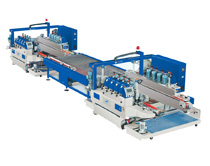 Straight line type automatic round milling production